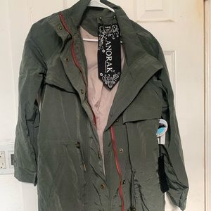 Forest Green Rain Coat